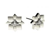 0.15ct. 4 Prong Setting Round Diamond Delicate Earring