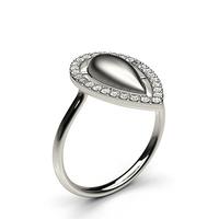 0.15ct. Prong Setting Round Diamond Delicate Ring