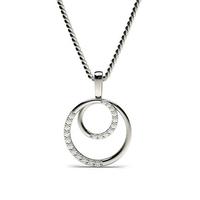 0.15ct. Prong Setting Round Diamond Delicate Pendant