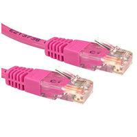 0.25m Network Cable CAT6 Full Copper Pink