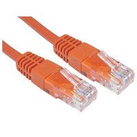 0.25m Ethernet Cable CAT5e Full Copper Orange