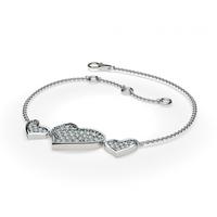 020ctpave setting round diamond delicate bracelet