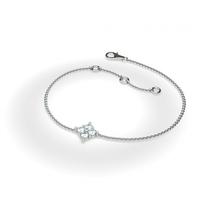 020ct 4 prong setting round diamond delicate bracelet