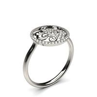 0.20ct. Prong Setting Round Diamond Delicate Ring