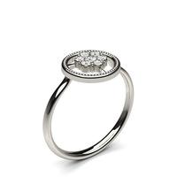 0.20ct. Pressure Setting Round Diamond Delicate Ring