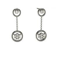 0.25ct. Full Bezel & 4 Prong Setting Round Diamond Delicate Earring