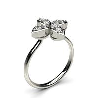 0.20ct. Pave Setting Round Diamond Delicate Ring