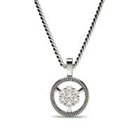 0.20ct. Pressure Setting Round Diamond Delicate Pendant