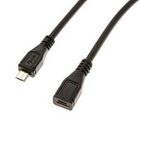 0.3M 1FT Micro USB2.0 Male to Micro USB 2.0 Female OTG Cable Free Shipping