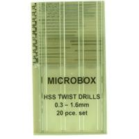 0.3-1.6mm 20 Piece Microbox Drill Set