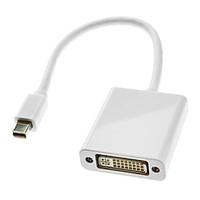 0.3M 1FT Thunderbolt Male to DVI 245 Female Cable White for MacBook Air/MacBook Pro/iMac/Mac mini
