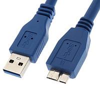 03m 1ft a usb 30 male to micro usb 30 male cable blue