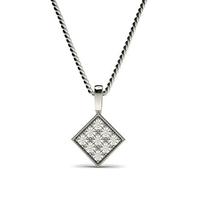 0.30ct. Pave Setting Round Diamond Delicate Pendant