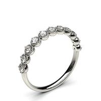 0.35ct. 4 Prong Setting Half Eternity Diamond Ring