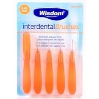045mm orange wisdom interdental brushes