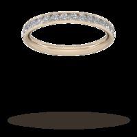 0.44 Carat Total Weight Half Channel Set Brilliant Cut Diamond Wedding Ring In 9 Carat Rose Gold - Ring Size O