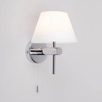 0434 roma switched chrome bathroom wall light ip44