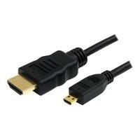 0.5m High Speed HDMI Cable with Ethernet - HDMI to HDMI Micro - M/M