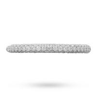 0.55ct Brilliant Cut Diamond Wedding Ring In 18 Carat White Gold - Ring Size P