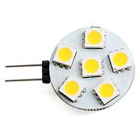 05w g4 led spotlight 6 smd 5050 40 lm warm white dc 12 v