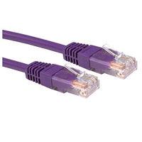 0.5m Ethernet Cable CAT5e Full Copper Violet