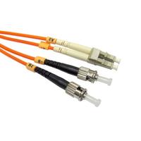 05m fibre optic cable lc st orange 50125 om2