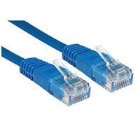 05m cat5e flat network cable blue