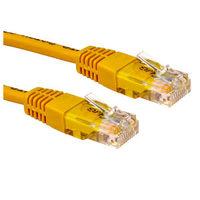 0.5m Ethernet Cable CAT5e Full Copper Yellow