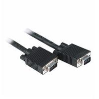 0.5m VGA Lead - Triple Shielded Short VGA / SVGA Cable Black