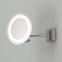 0526 gena plus magnifying swing arm illuminated bathroom mirror ip44