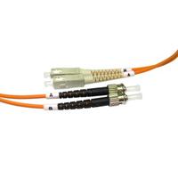 0.5m OM2 Fibre Optic Cable ST-ST orange 50/125