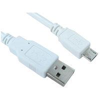 05m white micro usb cable a to micro b