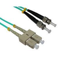 0.5m ST to ST OM3 Fibre Optic Network Cable