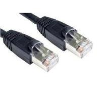 0.5M Cat6 STP- LSOH - Snagless Black Cable