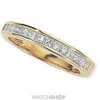 0.50ct tw VS Princess-cut Half Eternity Diamond Ring Size N