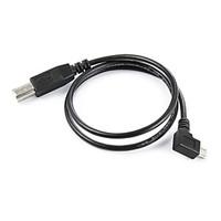 0.6m 2ft Left Angled 90 Degree Micro USB OTG to Standard B Type Printer Scanner Hard Disk Cable Free Shipping
