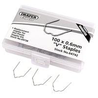 0.6mm V Staples Pk100