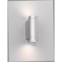0625 Porto Plus Low Energy Twin Silver Outdoor Wall Light