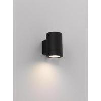 0624 Porto Plus Low Energy Single Black Outdoor Wall Light