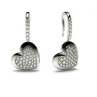 0.60ct. Pave Setting Round Diamond Delicate Earring