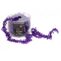 07 x 25mm x 2ply x 20 tinsel garland wstars purple