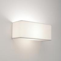 0767 ashino wide white fabric modern wall bracket