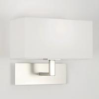 0763 park lane 1 light matt nickel modern wall bracket