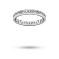 0.81 Carat Total Weight Brilliant Cut Scalloped Channel Set Diamond Wedding Ring in 9 Carat White Gold - Ring Size K