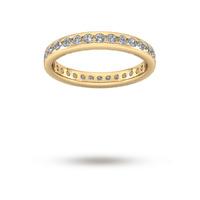 0.81 Carat Total Weight Brilliant Cut Scalloped Channel Set Diamond Wedding Ring in 9 Carat Yellow Gold