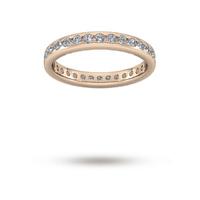 0.81 Carat Total Weight Brilliant Cut Scalloped Channel Set Diamond Wedding Ring in 18 Carat Rose Gold - Ring Size O