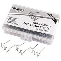 0.8mm Flat Castle Staplespk100