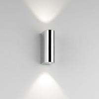 0828 Alba Modern LED Double Bathroom Wall Light In Chrome