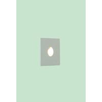 0831 Tango Bathroom Recessed LED Wall Light In Silver