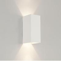 0964 parma 210 rectangular white modern wall bracket